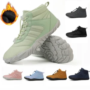 womens mens waterproof winter barefoot shoes snow boots cotton warm fur lined unisex walking hiking outdoor shoes