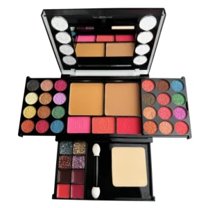 37 Colors Makeup Palette Kit Mini Travel Size Eyeshadow Blush Pressed Powder Lipstick Set Korean Cosmetics Women Waterproof
