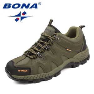 bona new arrival classics style men hiking shoes lace up men sport shoes outdoor jogging trekking sneakers