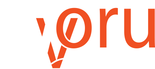 all voru logo white